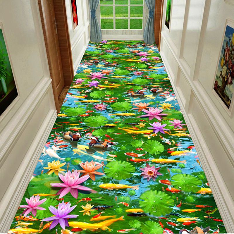 Commercial Window Printing - Modern 3D Print Hotel Corridor Runner