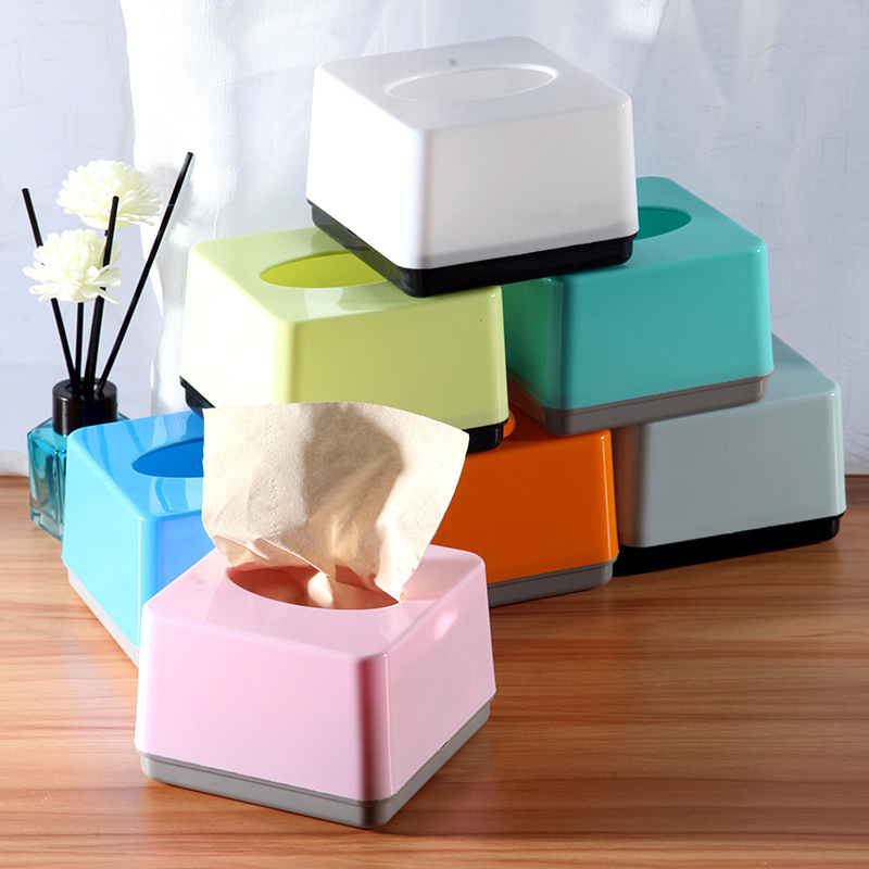 Commercial Printing Types - Commercial Grade Square Plastic Tissue Box