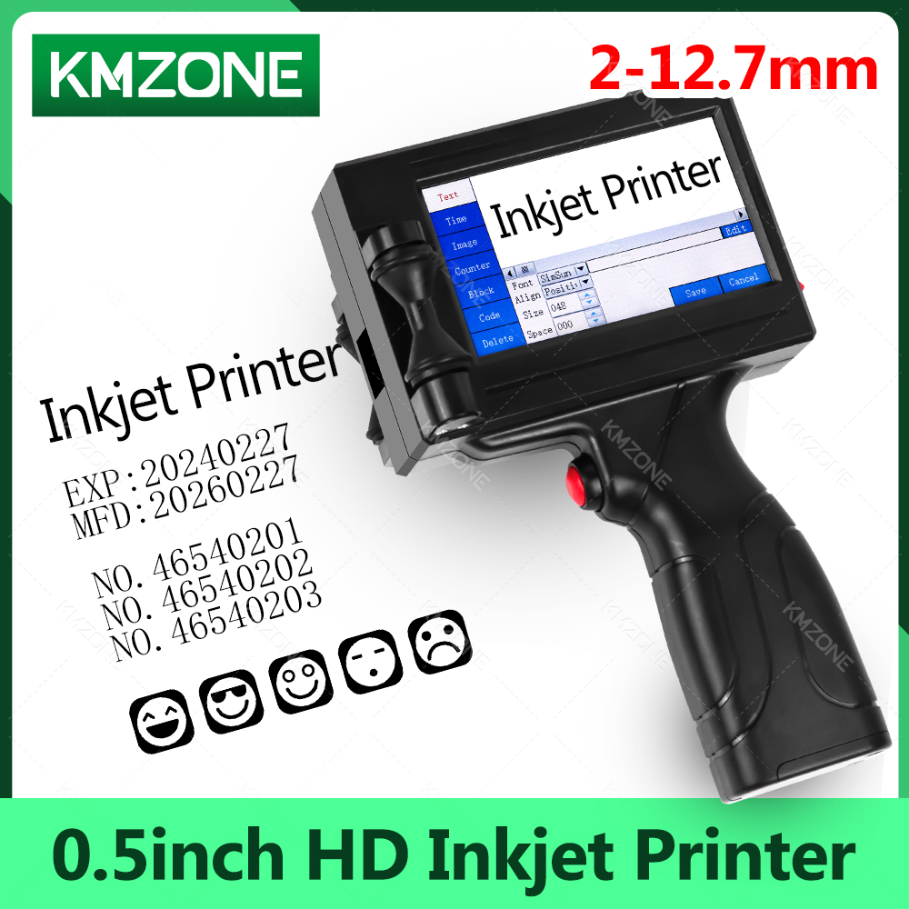 Commercial Printing Images - 12.7mm Portable Inkjet Printer Handheld TIJ