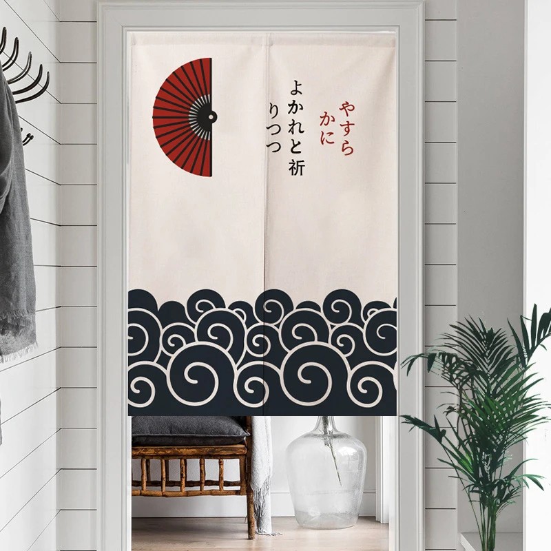 Commercial Window Printing - VIKAMA Japanese Folding Fan Wave Ukiyo-e