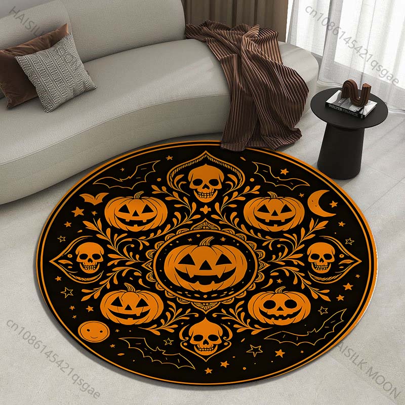 Commercial Printing And Design - Halloween Pumpkin and Skull Circular Design