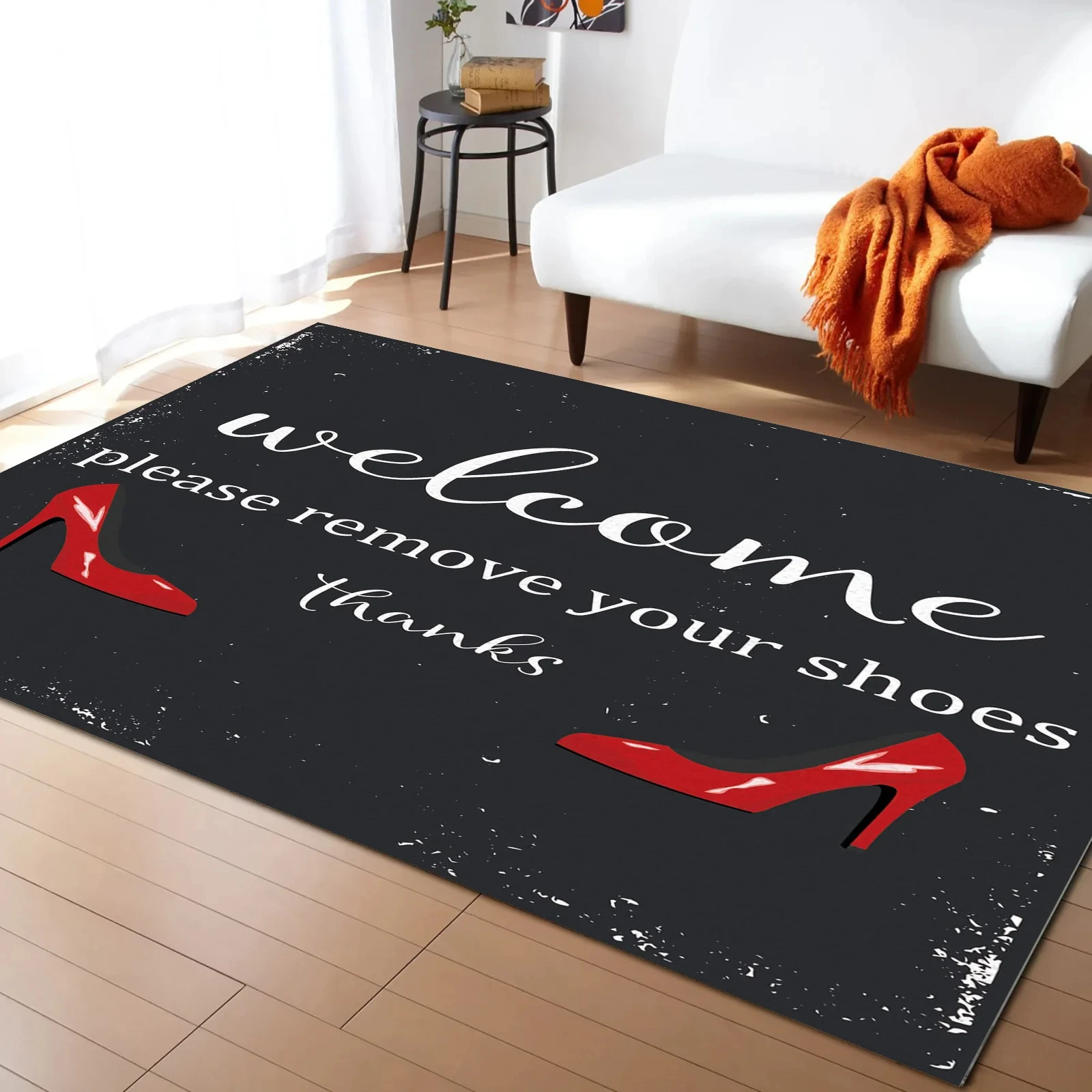 Red High Heel Print Area Rug,  - Commercial Printing Supplies Usa 评论和价格