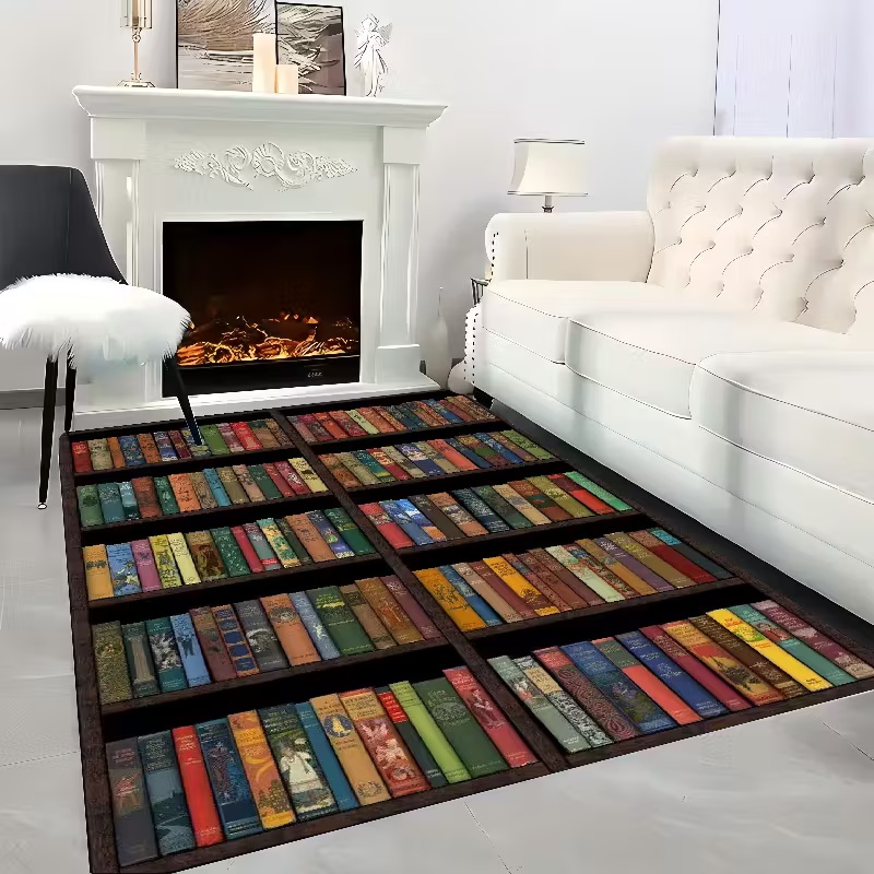 Bookshelf Area Rug for Teen St - Commercial Book Printing Machines 评论和价格