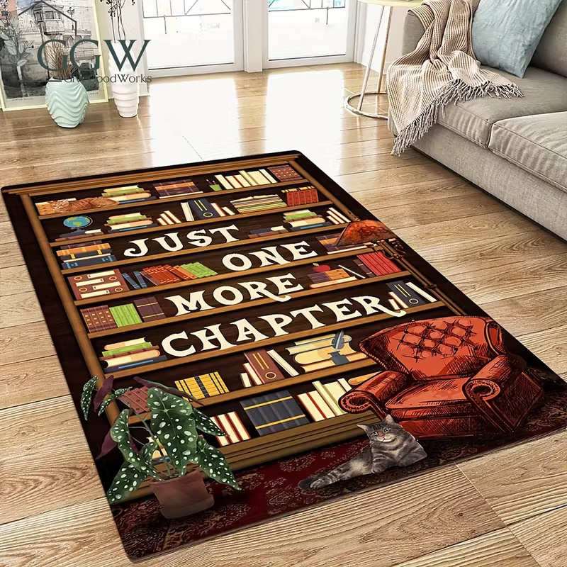 Bookshelf Area Rug for Teen St - Commercial Book Printing Machines 评论和价格