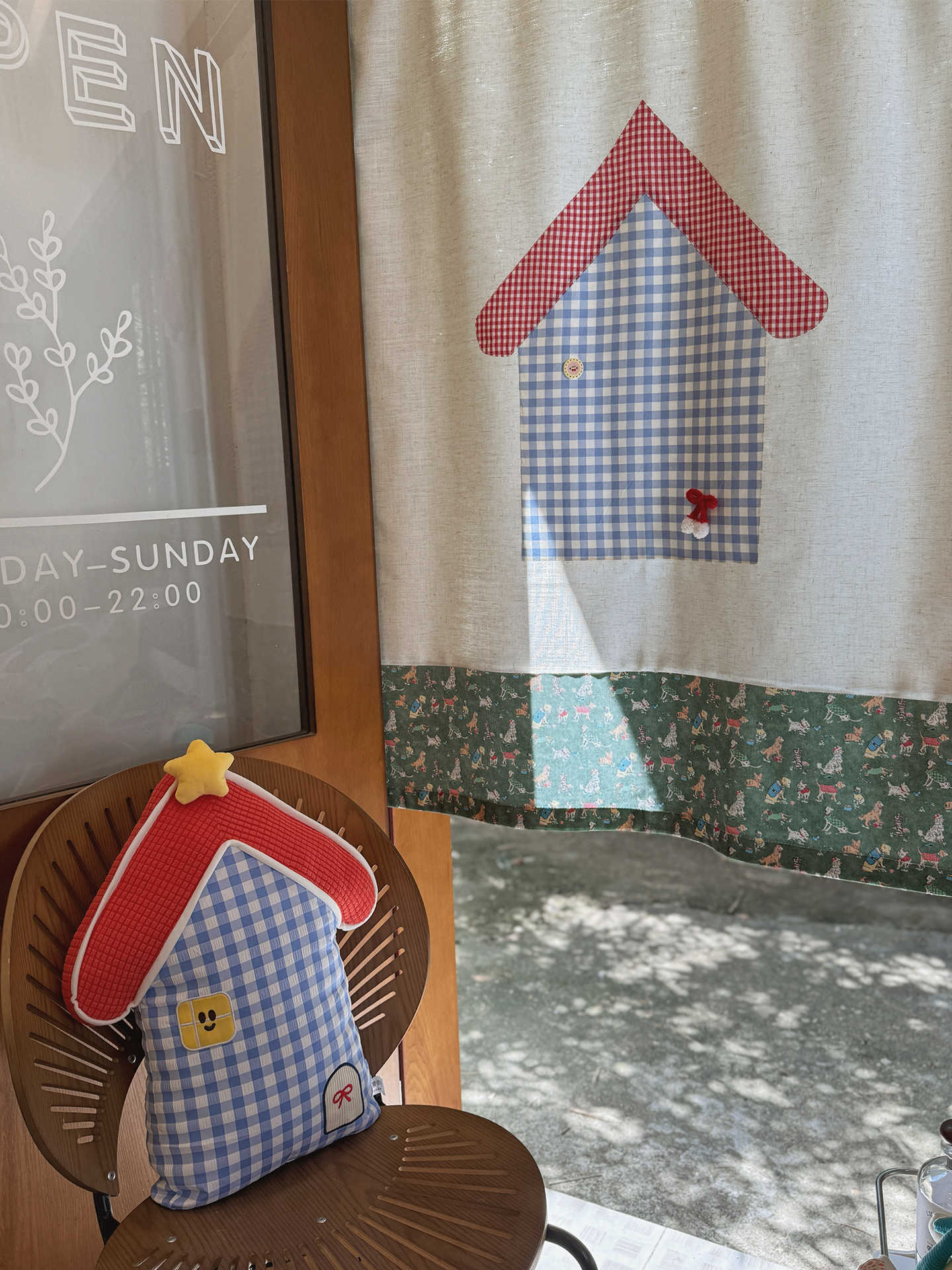 VIKAMA Gingham Small House Nor - Commercial Window Printing 评论和价格