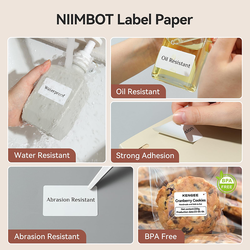 Niimbot 1/3/10 Rolls White The - Commercial Printing Types 评论和价格