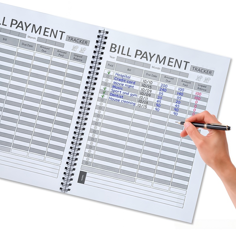 Monthly Bill Payment Plan Book - Commercial Printing Books 评论和价格