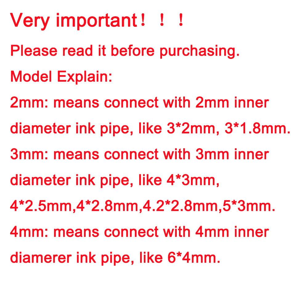 20PCS Straight Ink Tube hose C - Solvent Printer Ink 评论和价格