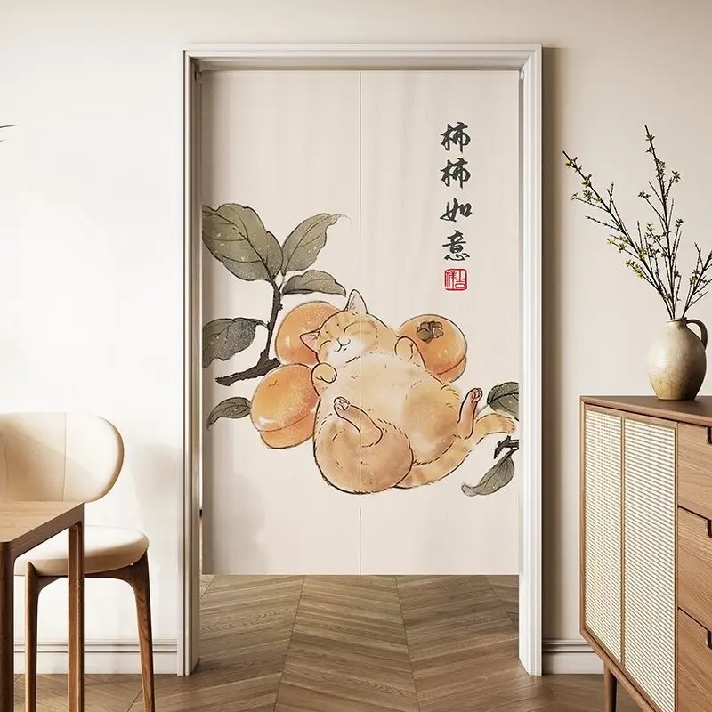 VIKAMA Minimal Line Cat Noren  - Commercial Window Printing 评论和价格