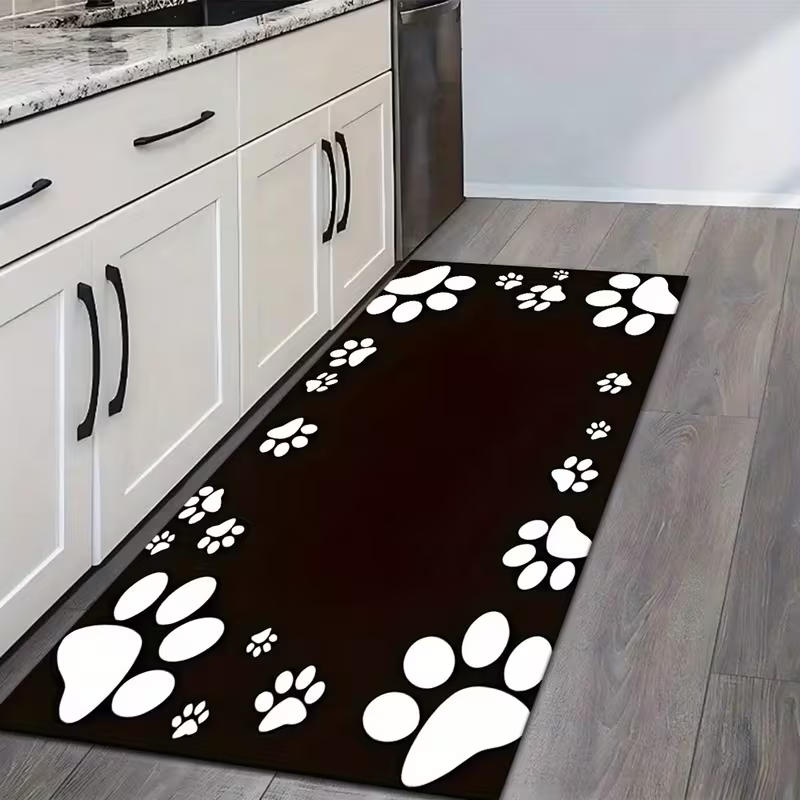 Cute Paw Print Runner Rug Soft - Commercial Printing And Design 评论和价格