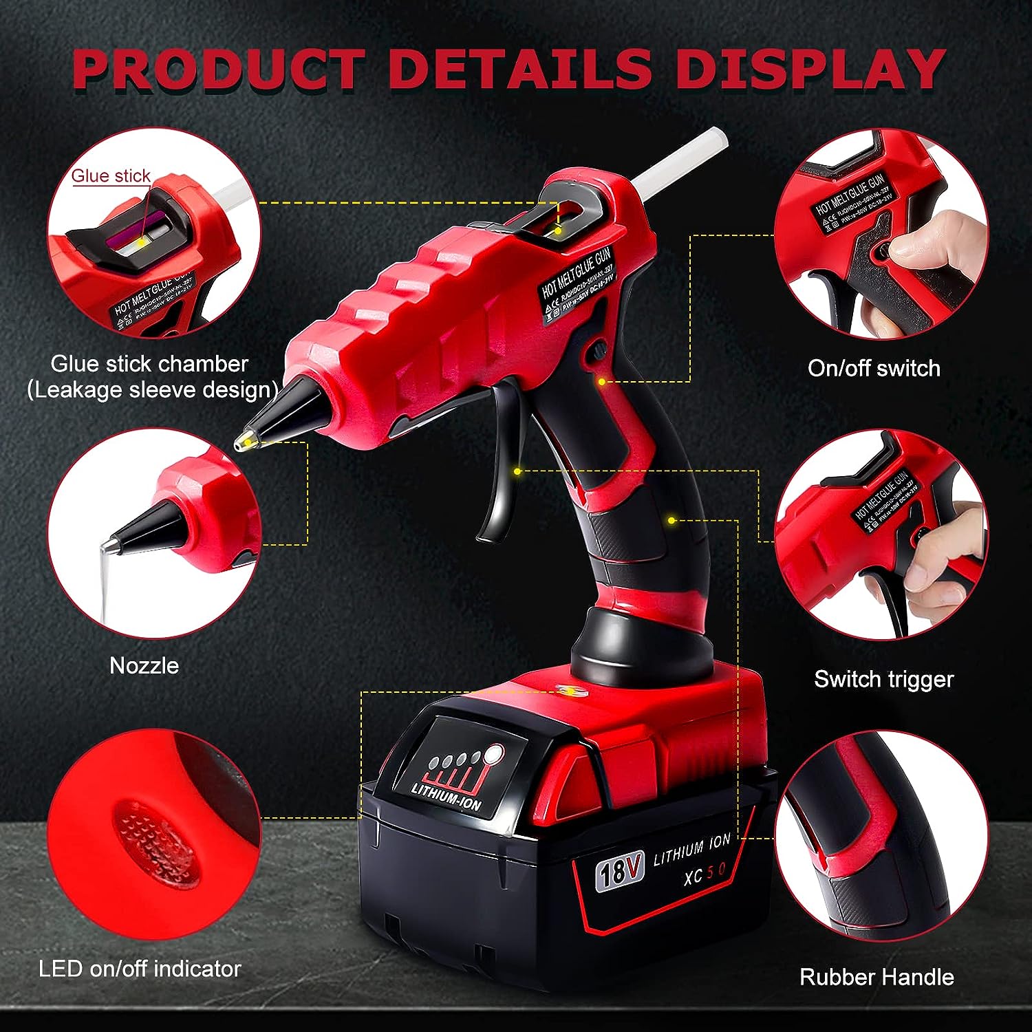 Cordless Hot Melt Glue Gun for - Black+Decker Tool 20V Max 评论和价格
