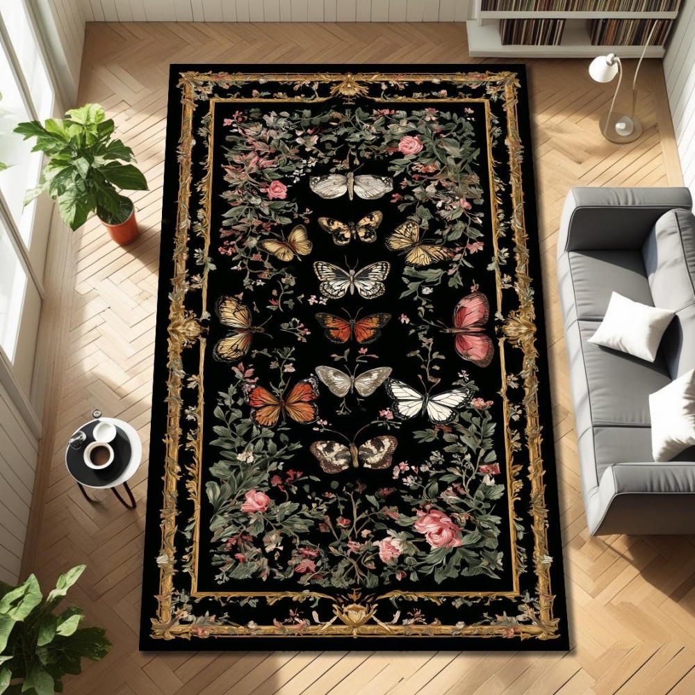 Vintage Floral Butterfly Art p - Commercial Window Printing 评论和价格