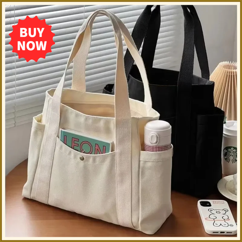 Large Capacity Canvas Tote Bag - Commercial Printing Books 评论和价格