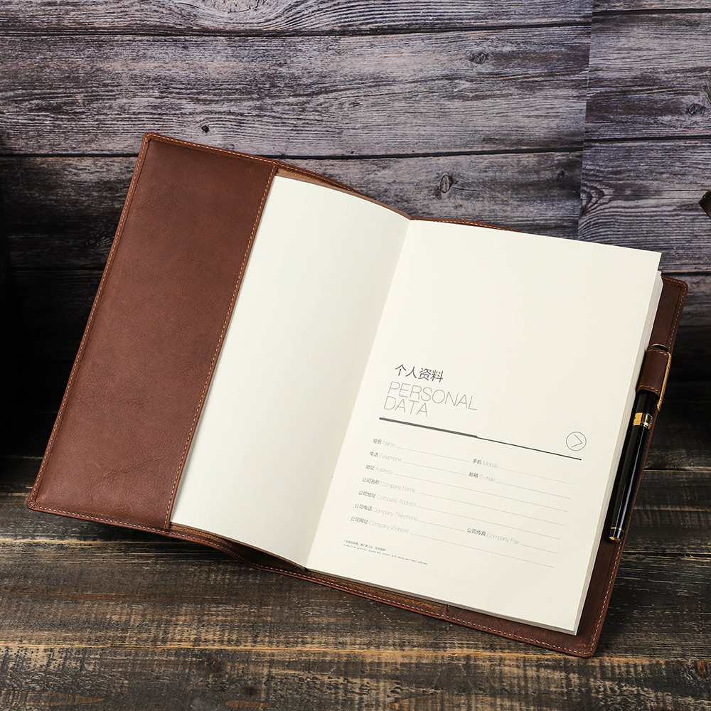 Retro Genuine Leather Book Cov - Commercial Printing Books 评论和价格