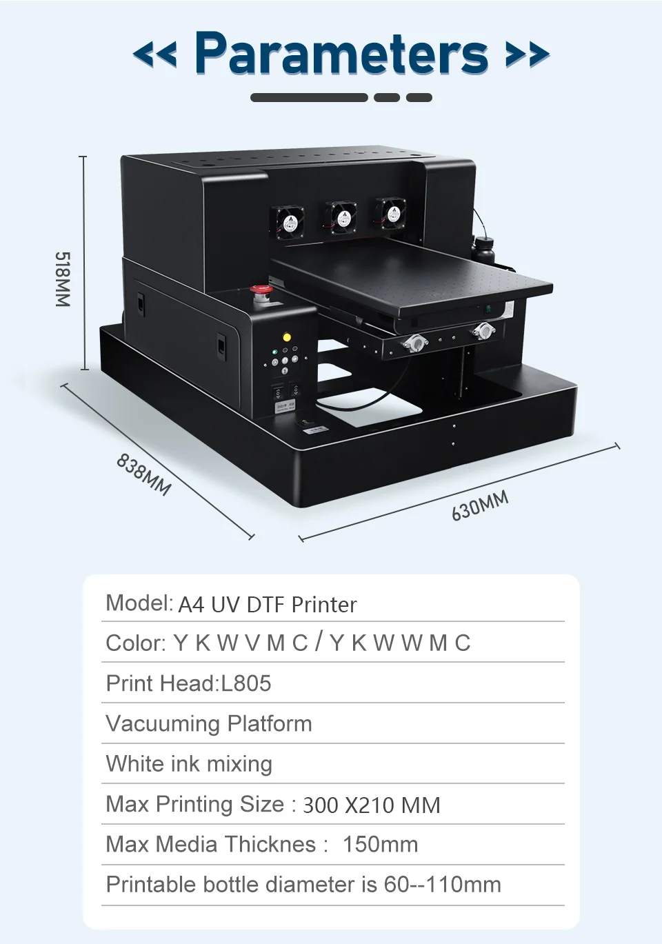 Irtop UV LED Printer A4 UV Fla - Uv Flatbed Printer 评论和价格